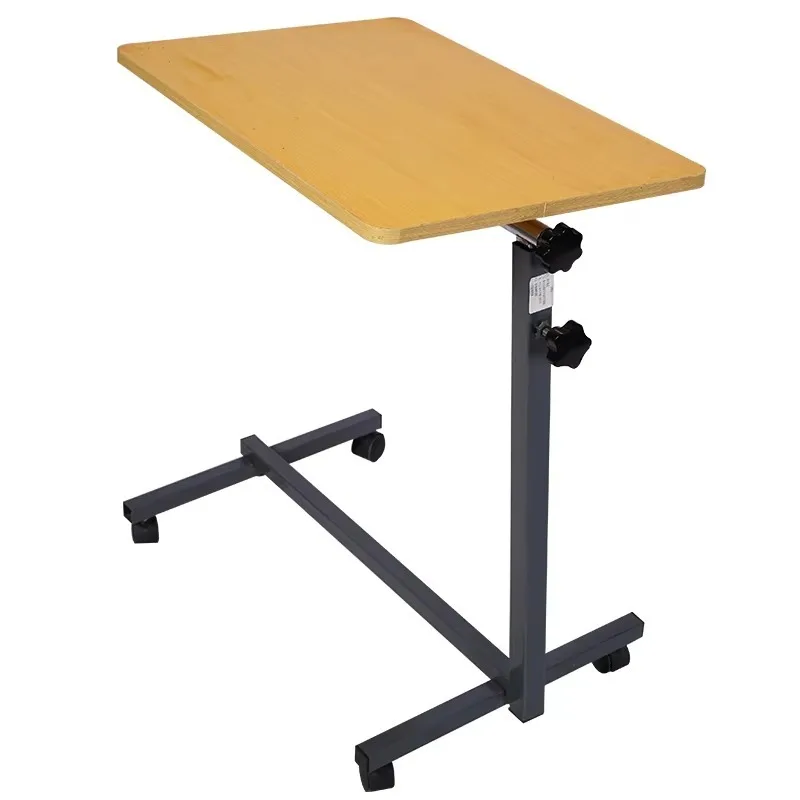 طاولة ذات عجلات طبية متحركة بجانب السرير، طاولة دراسة، أثاث معدات طبية، طاولة متعددة الوظائف #2