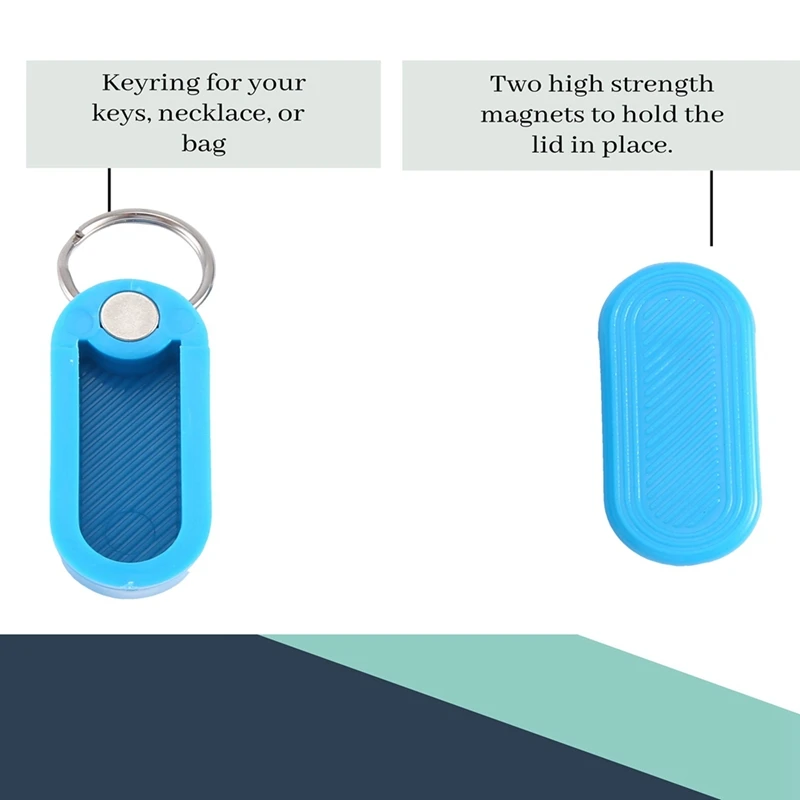 1Pcs Key Compressor With Discrete Magnetic Slide-Mini Pocket Pill Magazine-Portable Emergency Pills