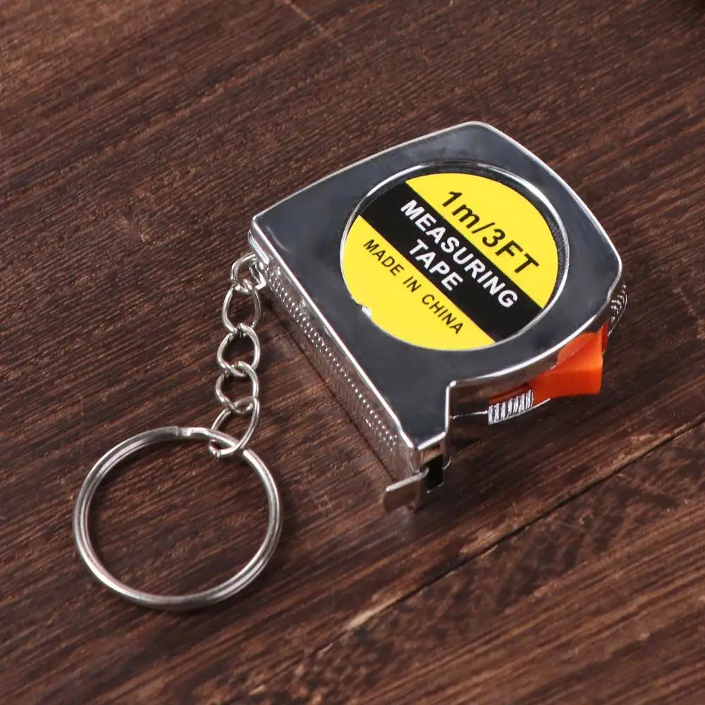 

3-Foot/1-Meter Tape Measure Keychain Retractable Sliding Lock Measuring Ruler Tape User-Friendly Durable Measure Keychain Party
