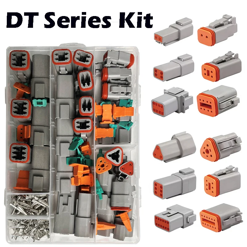 Deutsch DT series Waterproof Wire Connector Kit DT06-2S DT04-2P DT06-3S DT04-3P Automotive Sealed Plug DT connector SN48B