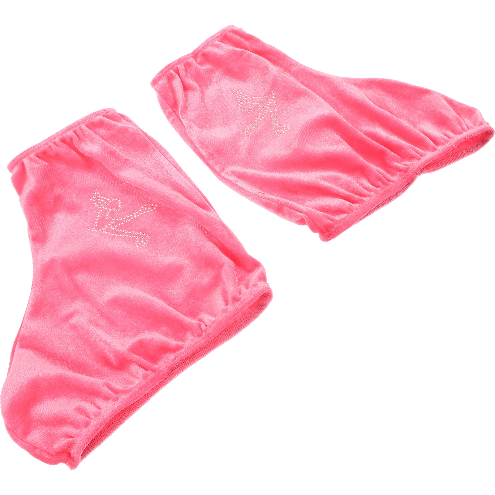 1 زوج حذاء مرن مخملي مقاس L بيج تزلج التمهيد الأسطوانة التزلج الملحقات مادة البوليستر العملي