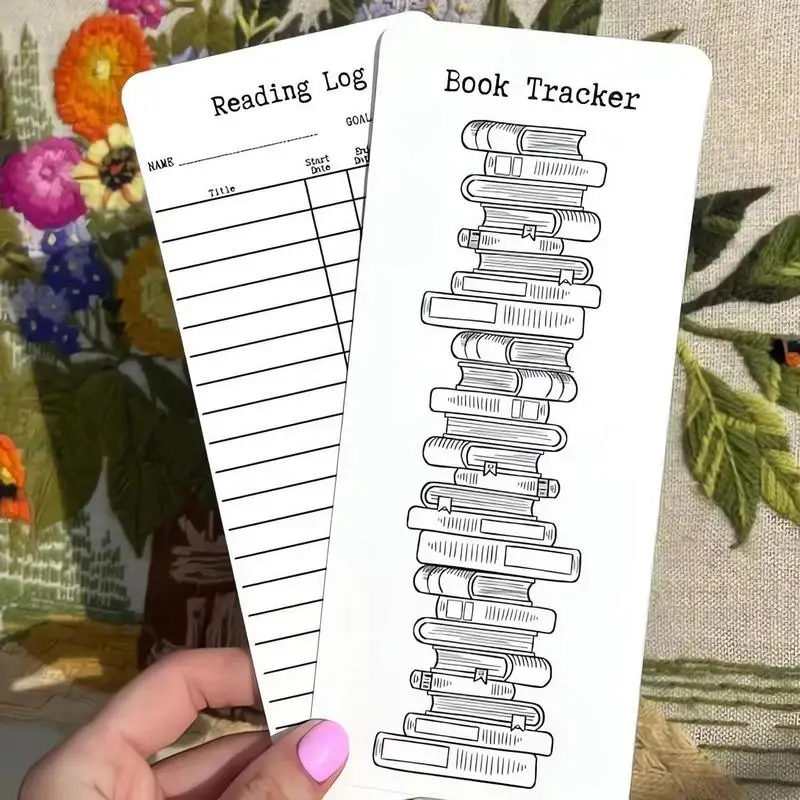 Reading List Bookmark 12pcs Book Tracker Notecards Library Bookmark Fun & Creative Book Accessories Reading Lovers For Teachers