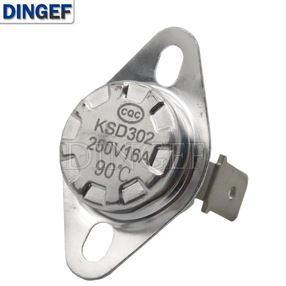 10PCS KSD302 16A 250V 40 ~ 150 Degree Ceramic KSD301 Normally Closed / Normally open Temperature Switch Thermostat 40C 45C