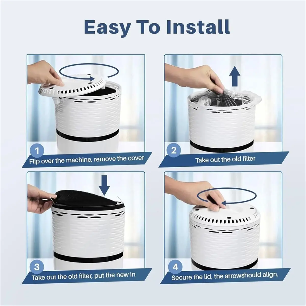 A60P 4 Pack -H132 Replacement Filter Compatible for -H132 Replacement Filter, -H132 Air Filter