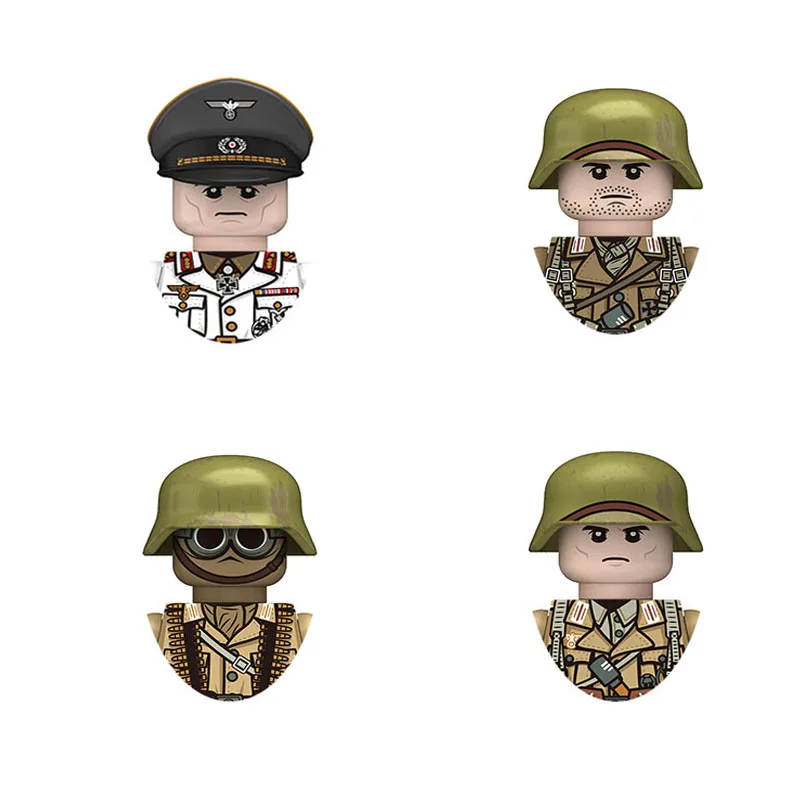 

N617-N620 AFRIKA KORPS Erwin rommel 98k mp40 mg42 Building block boy birthday toy