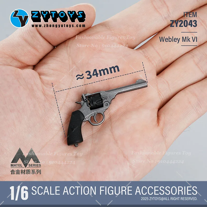 

ZYTOYS 1/6 Scale Collectible Figure Pistol M9 M1911 Webley MK VI Combat Equipment Accessories Fit 12Inch Action Figure Soldier
