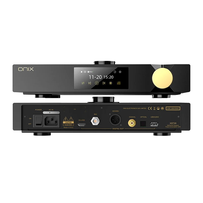 ONIX XST20 SACD/CD عرض القرص الدوار 4.4 بوصة يدعم I2S/USB/AES/BNC/الإخراج المحوري/البصري يدعم أوضاع الإخراج المتعددة
