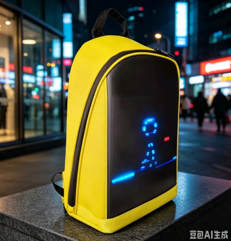 Turn Heads Instantly! App-Controlled LED Smart Backpack | DIY Display, Cool Tech Gift for Cycling & Advertising