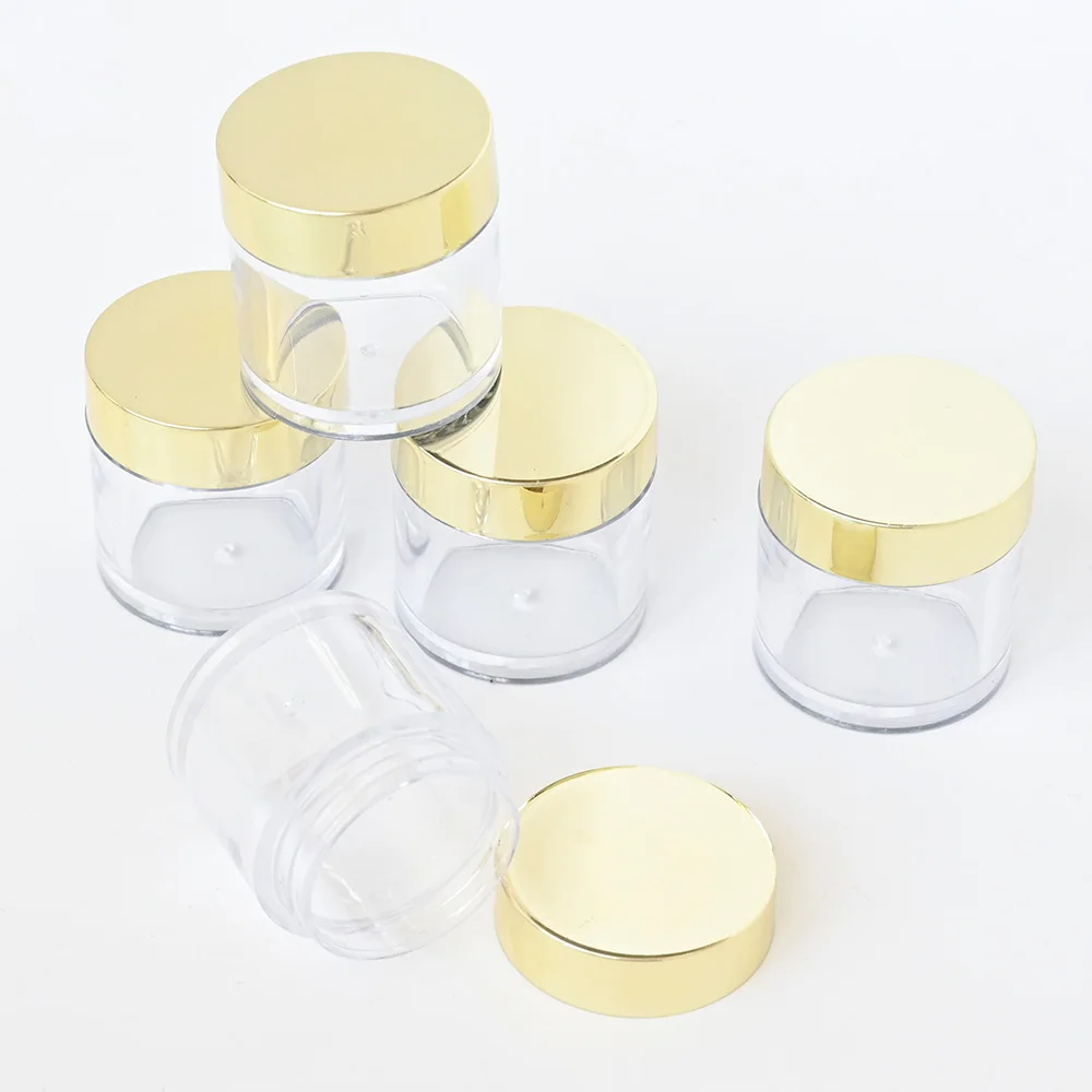 10g/1OZ/2OZ Empty Plastic Clear Cosmetic Jars Refillable Bottles Travel Face Cream/Lotion/Cosmetic Container Plastic Empty Pot