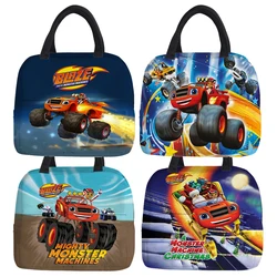 Blaze and the Monster Machines Portable Lunch Bag Food Thermal Box Durable Waterproof Cooler Lunchbox Organizer Insulated Case