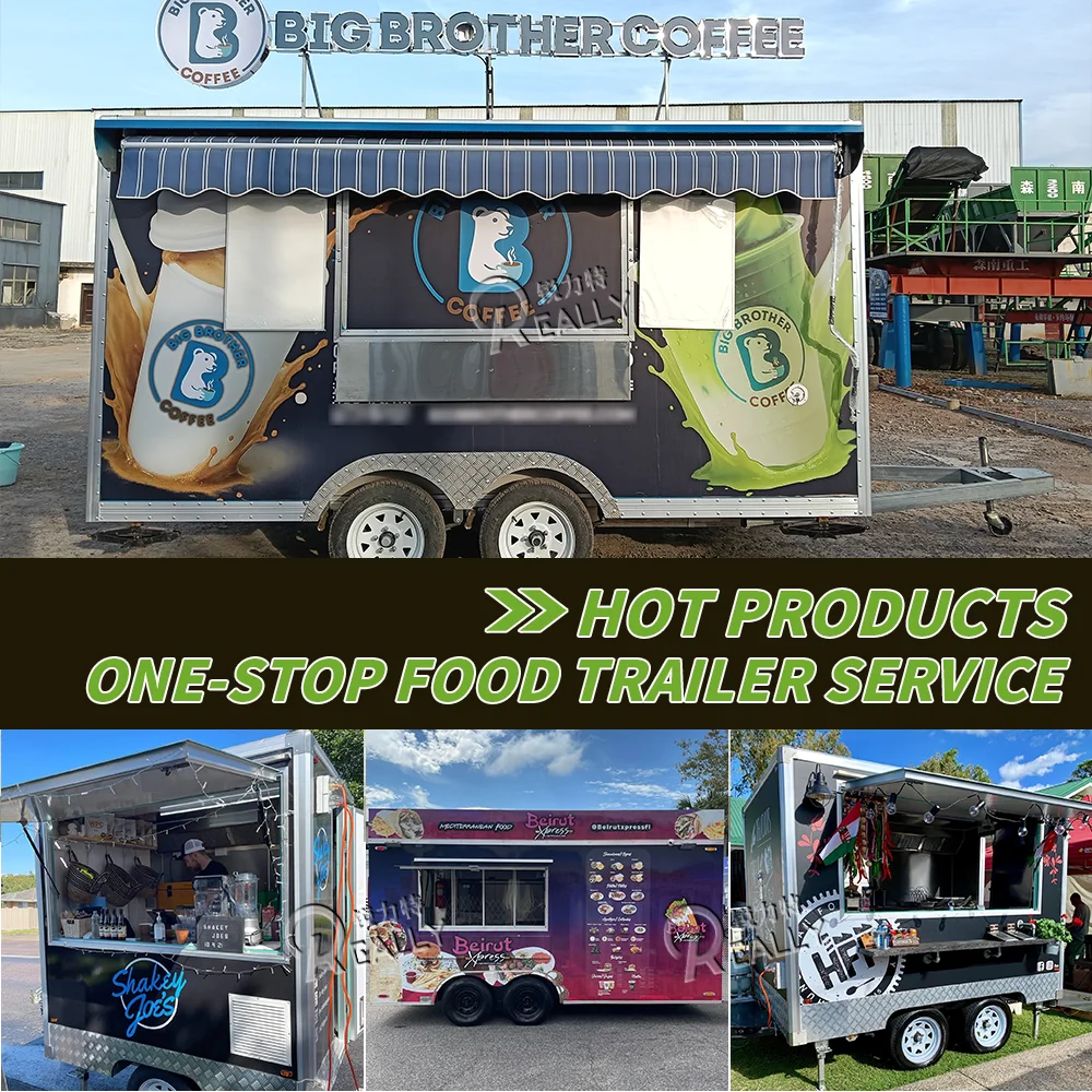 

Portable Pizza Dessert Food Truck Mobile Catering Truck Custom Built Beverage Fast Food Trailer With Full Kitchen Equipment