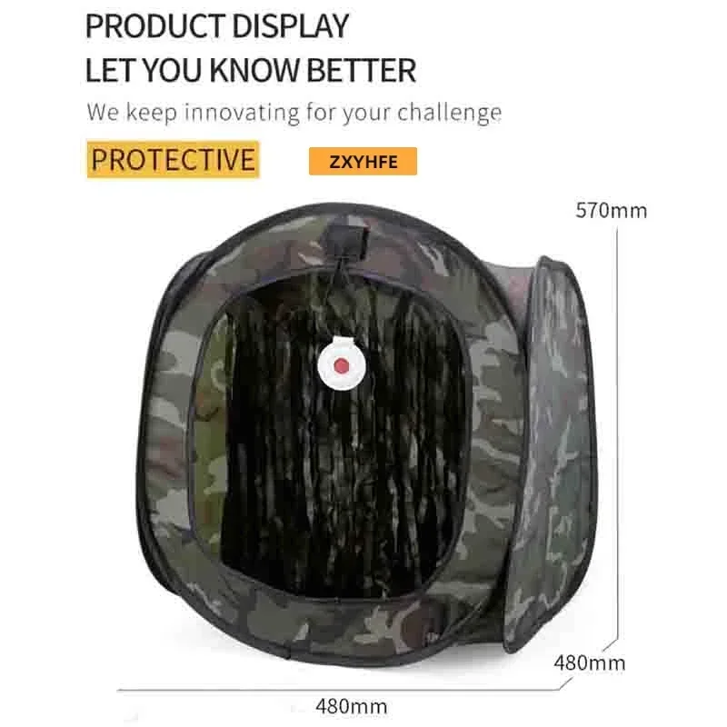 ZXYHFE Tactical Recyclable CS Wargame Shooting Training Tent Portable Airsoft New Equipment Paintball Hunting Sports Accessories