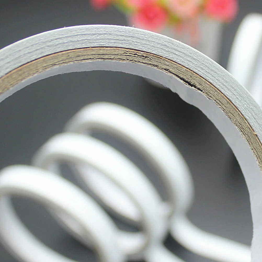 

5pcs Double Sided Tape White Office Supplies Craft Adhesive Excellent Adhesion Smooth Surfaces Easy Tear