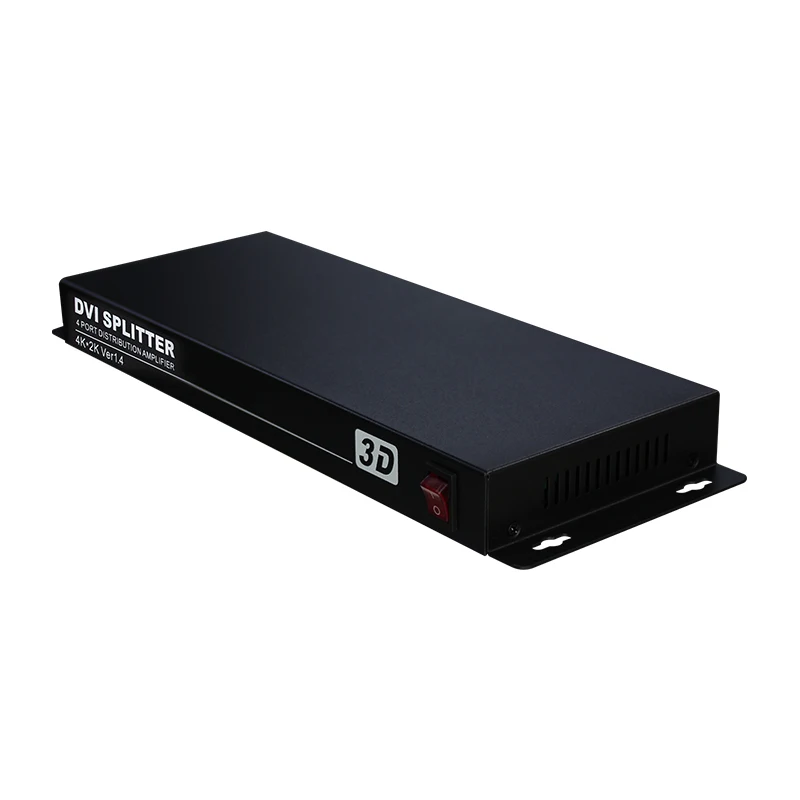 AMS-D1S4 DVI Splitter 1X4 Switcher 1 DVI อินพุตและ4 DVI เอาท์พุตสี่สำหรับจอแสดงผลคอมพิวเตอร์
