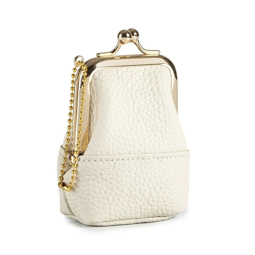 PU Leather Kisslock Coin Purse Kisslock Closure Women Design Compact Mini Bag Tiny Size Multi-purpose Mini Jewelry Case