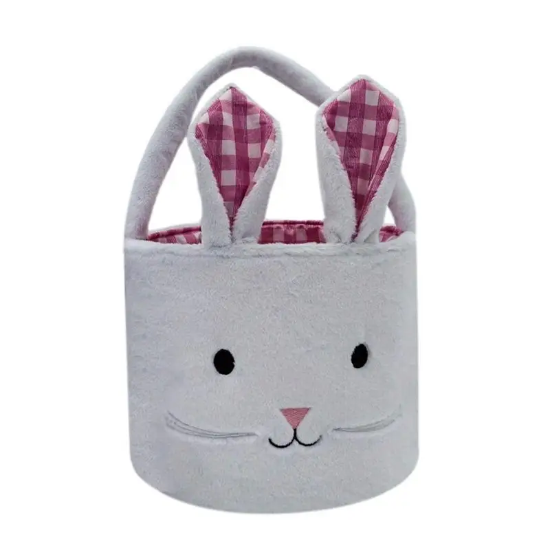 Easter Bunny Baskets For Kids Easter Candy Eggs Baskets Bunny Tote Party's Celebrate Decoration Eggs Candy Carry Buckets