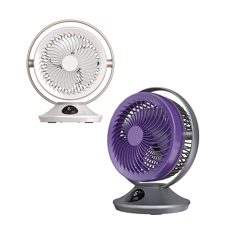 

3000Mah Rechargeable Desk Fan,Portable Table Air Circulator Fan For Whole Room- 6 Speeds,360° Tilt Durable Easy Install