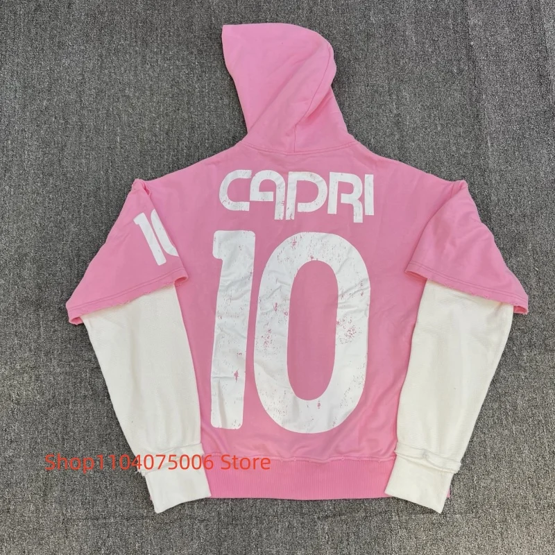 

Emergency Zip Up Hoodie Project Capri Cotton Blend Back 10 Print Casual Streetwear Unisex Pullover Hooded Sweatshirt