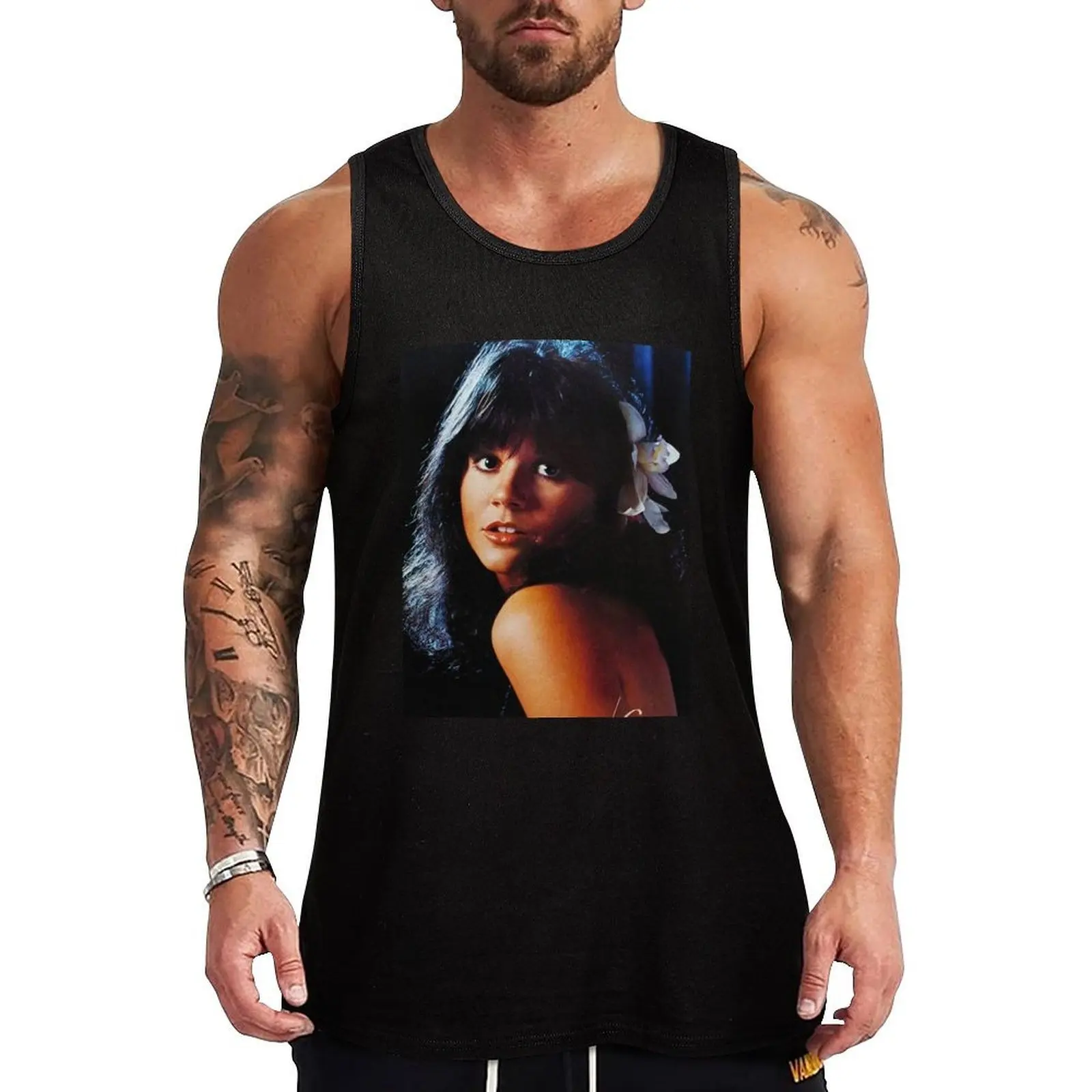 Linda Ronstadt Beautiful Pict Poster Tank Top Sports Performance Tank Top Gym Fitness Sleeveless