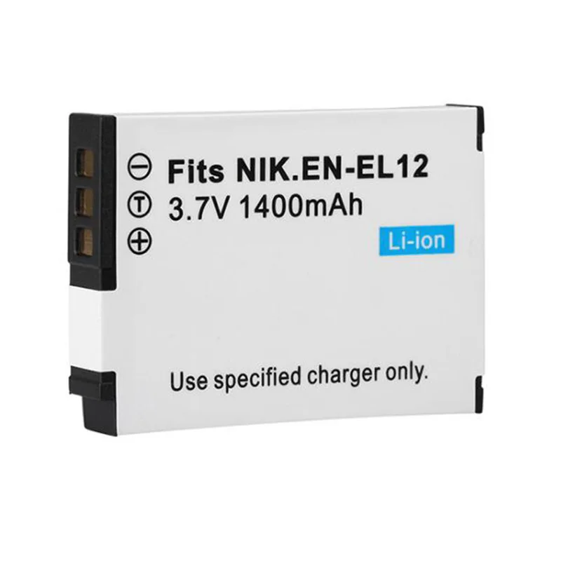 1400mAh EN-EL12 Battery For Nikon COOLPIX S6000 S6100 S6200 S6300 S8200 S8100 S8000 S9700 S9900 S9600 S9500 S9400 S9300 S9100