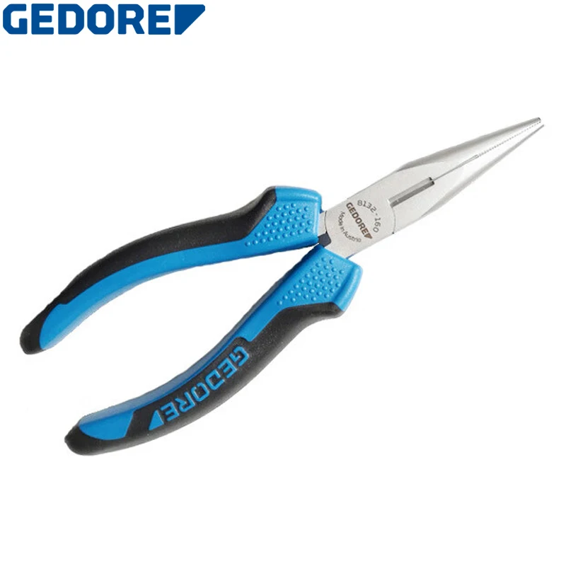 

GEDORE 8132-160 JC Strong Needle-nose Pliers Induction-hardened Precision Cutting Edges Hardness 61 - 63 HRC Simple Operation