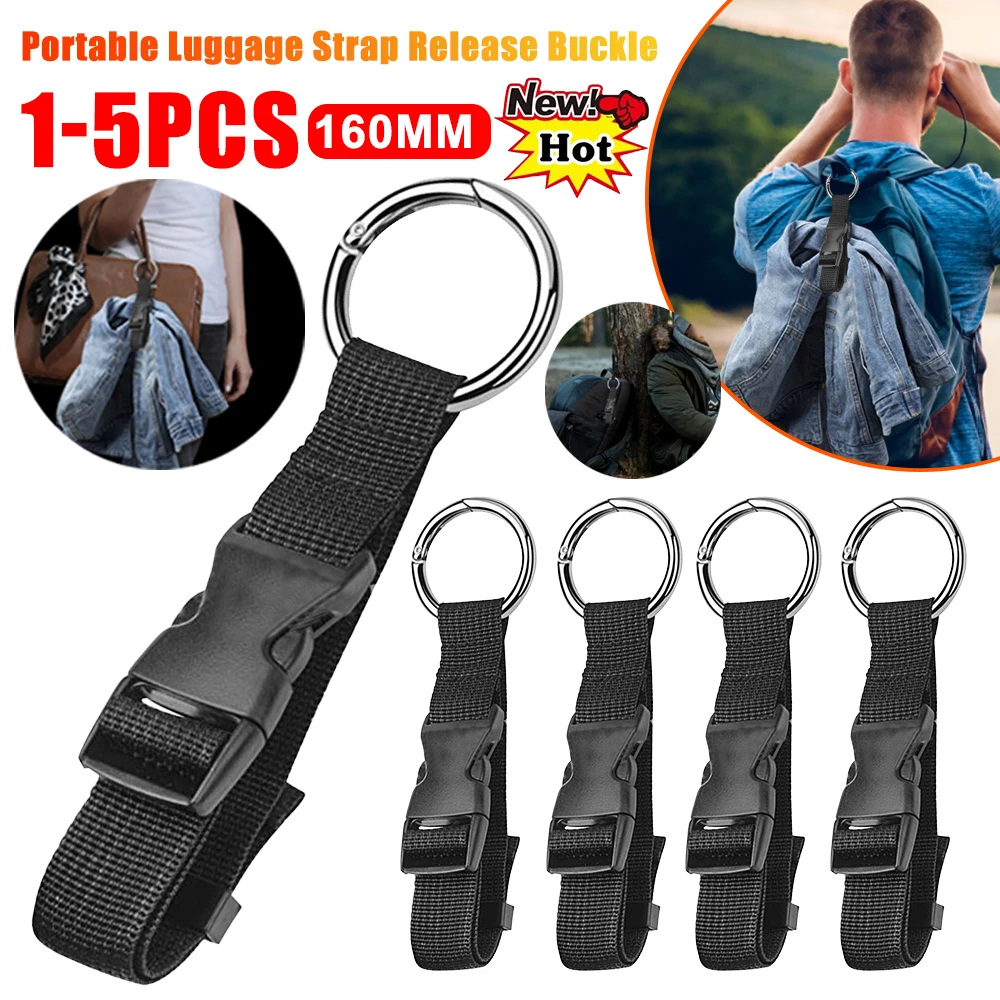 

Portable Luggage Strap with Release Buckle Backpack Jackets Gripper Anti-Theft Suitcase Carrier Strap Outdoor Small Tools