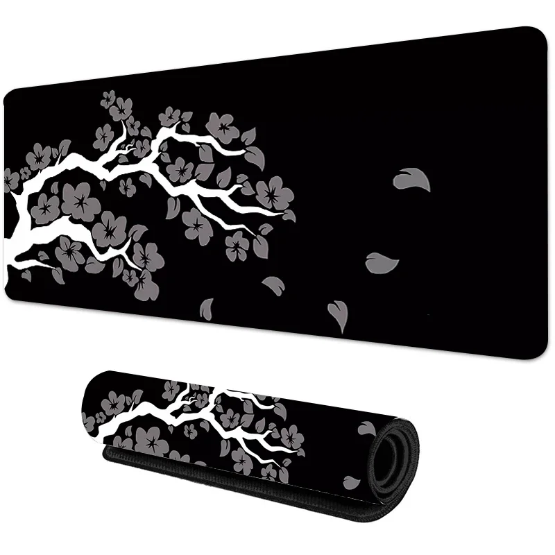 Gamer Sakura Mouse Pad Large Lock Edge Mousepads XXXL 900x400mm Non-slip Mouse Mat Big Deskmat Gaming Mousepad Keyboard Mat