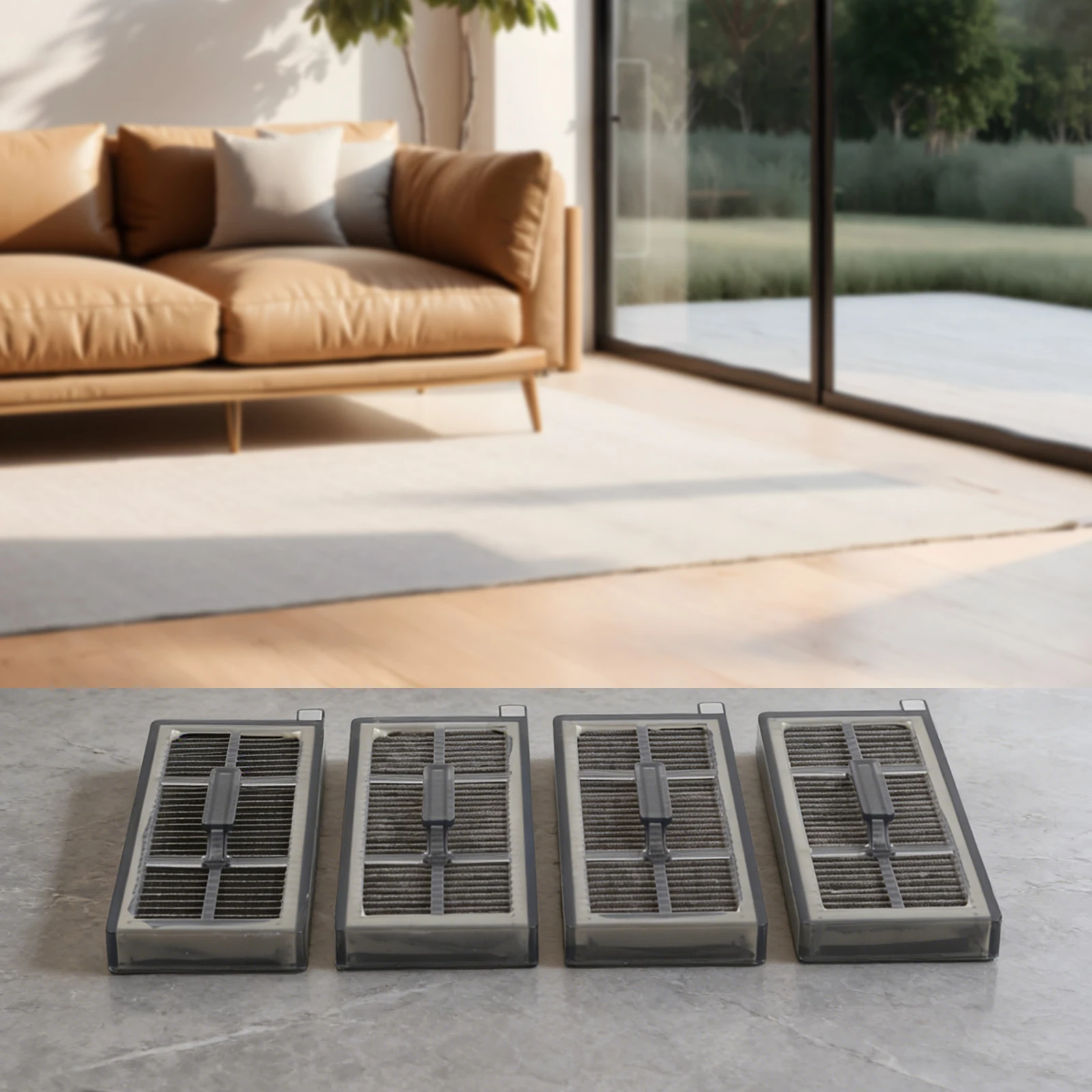 Filter Set for MOVA Z60 Ultra Robot Vacuum Cleaner Offers Reliable Fit and Enhanced Particle for capture for Daily Maintenance