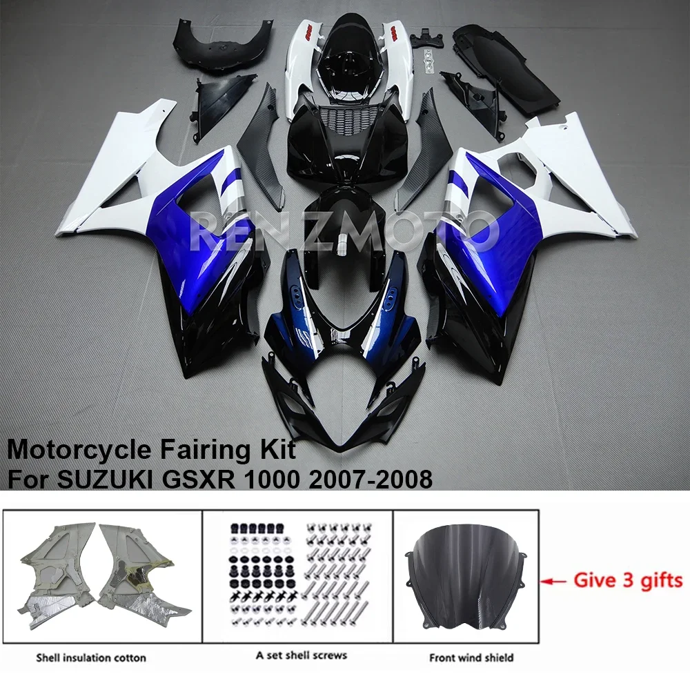 For SUZUKI GSXR 1000 2007-2008 Fairing R/Z S10802 Motorcycle Set Body Kit decoration Plastic Guard Plate Accessories Shell