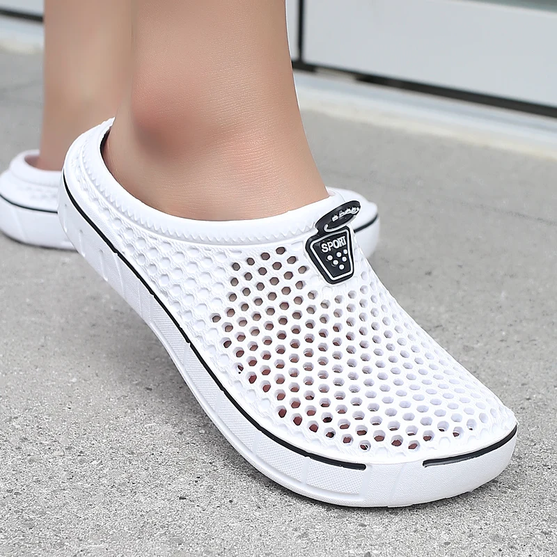 Couple Style Men's and Women's Slippers, Clogs, Mules, Solid Color Slip-Ons, Breathable Summer image 3