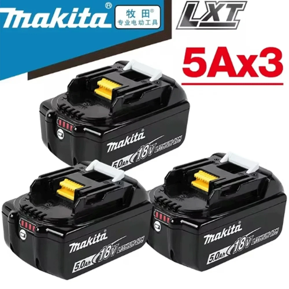 2025 100% New Makita 3/5/6Ah for makita 18V 9Ah Li-ion Battery BL1830B BL1850B BL1850 BL1840 BL1860 BL1815 Replacement Battery