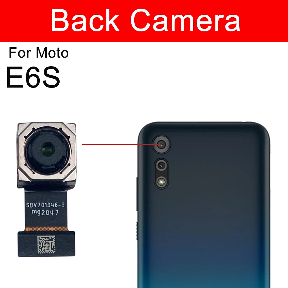 Back Rear Camera & Front Facing Camera For Moto E7 Plus E20 E40 E6S E7 Power E6 Plus Main Small Camera Module Repair Parts