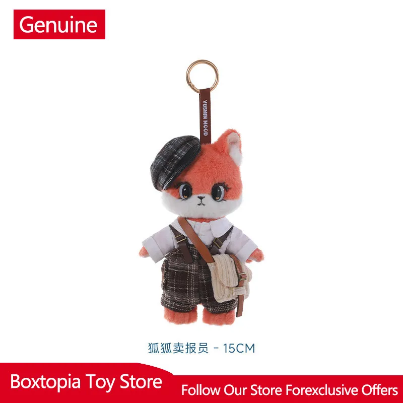 

New Yushin Mood Fox Plush Keychain Stuffed Fox Bag Charm Soft Plush Doll Cute Backpack Pendant Fashion Bag Decor For Adult Women