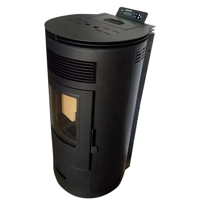 

9 kw Cast Iron Stove with Stainless Steel Fireplace Wood Burning Fireplace Free Standing Heat air Fireplace