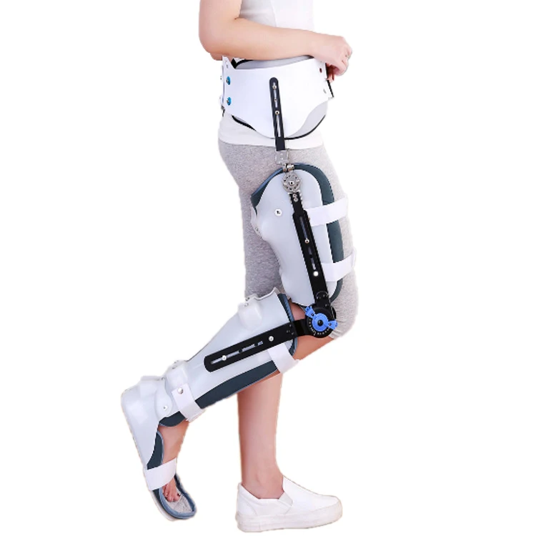 Knee Immobilizer  Hinged Knee Ankle Foot Orthosis Support Lower Limbs Brace knee joint fracture leg bracket