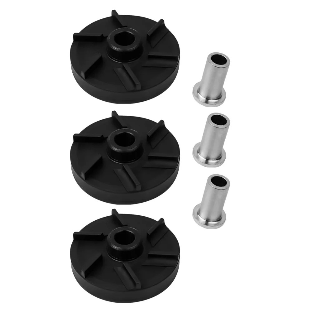 Impeller and bearing sleeve assembly 3pcs compatible with D15 D155 E17 WD15 WD25 WD35 series aerators and beverage dispensers