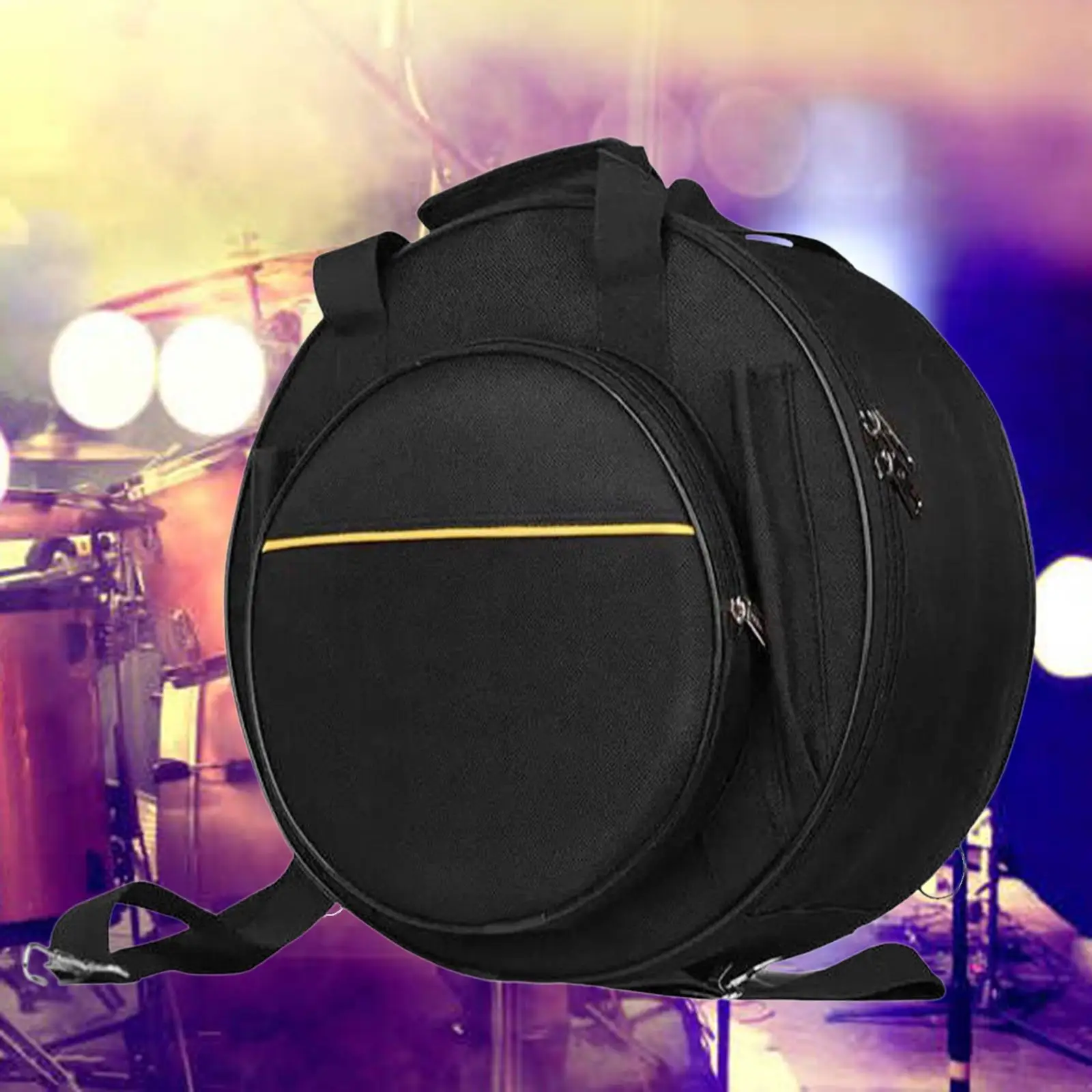 Heavy Duty Snare Drum Carrying Backpack Waterproof Drum Bag with Storage Pocket for Percussion Accessories
