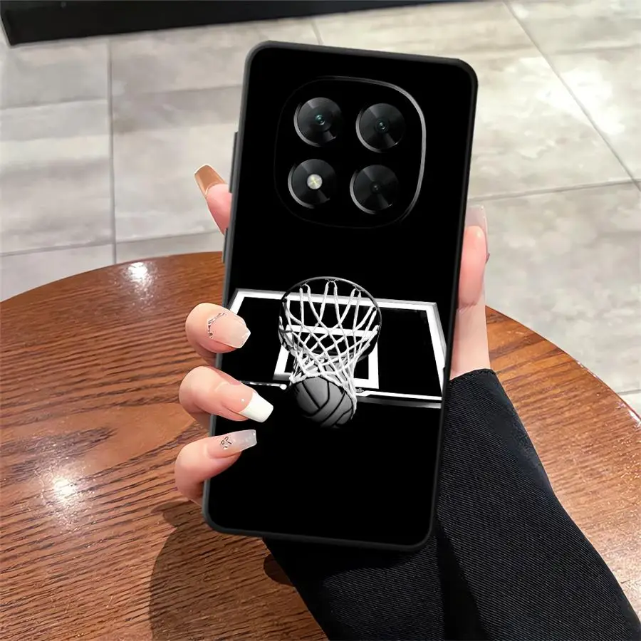 حافظة كرة السلة لهاتف Xiaomi Redmi Note 7 8 9 10 11 12 Pro 12s 9S 10S 11s 13 14 Pro Plus غطاء هاتف ناعم أسود #5