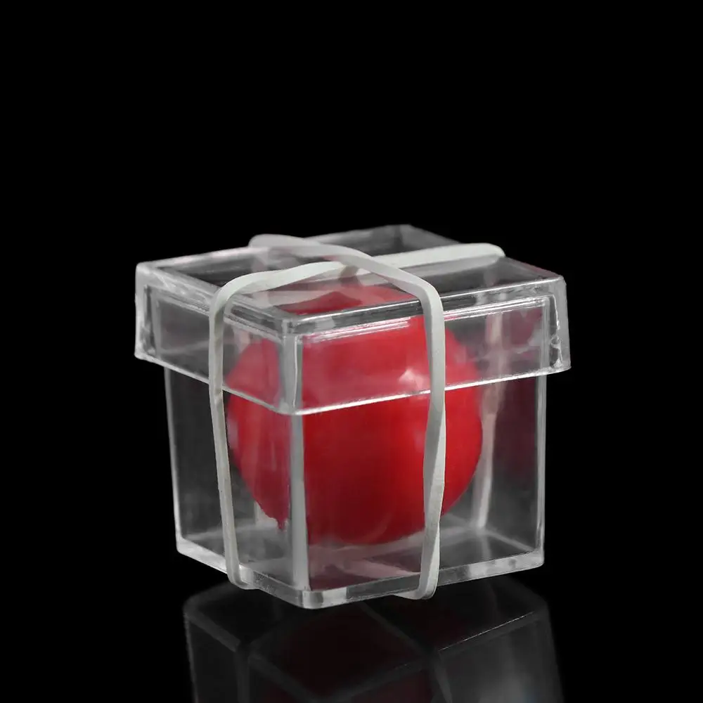 Illusion Magic Clear Ball Through Box Gimmick Props Magic Props Ball Penetrate Box Performing Mentalism Magic Tricks