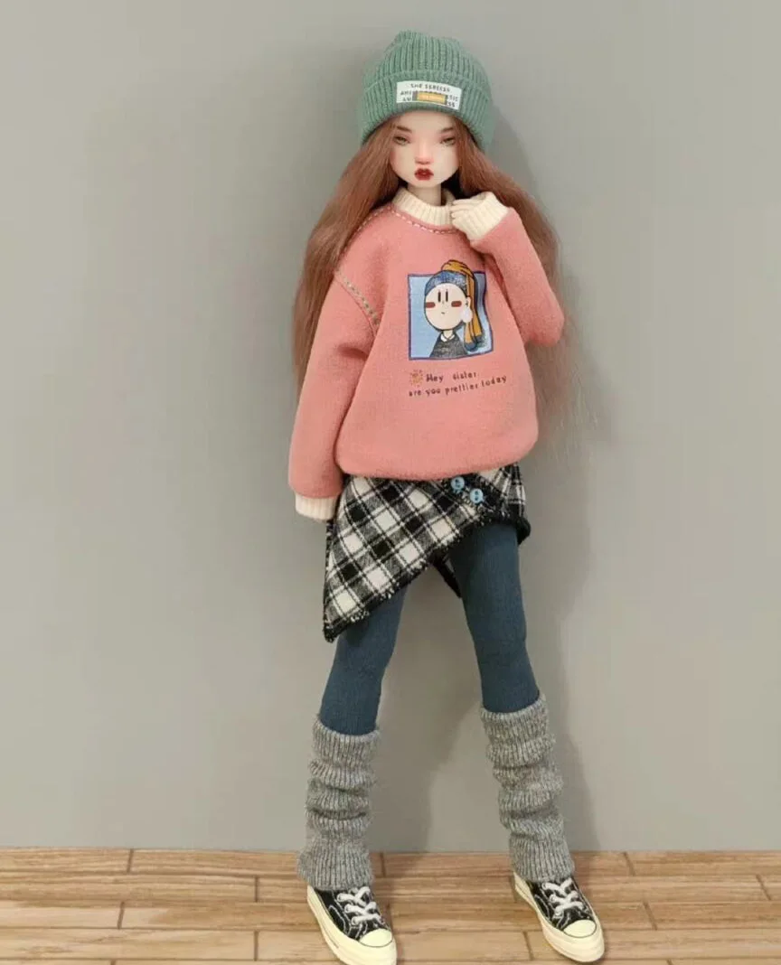 Hot 5pcs Leisure style clothes blythe doll outfit 1/6 30cm(Fit for Pullip,Ob22/24/26, Licca)