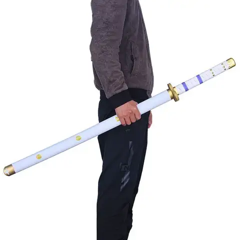 Zoro Sword 104cm Cosplay 1:1 Anime Zoro Kozuki Oden Amenohabakiri Sword Weapon Katana Safety PU Knife Samurai Sword