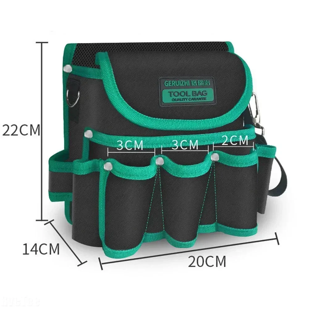 New Thickening 1680D High Quality Toolbag with Belt Tool Organizer Pouch for Electrician Woodworker Tools Screwdriver Pliers