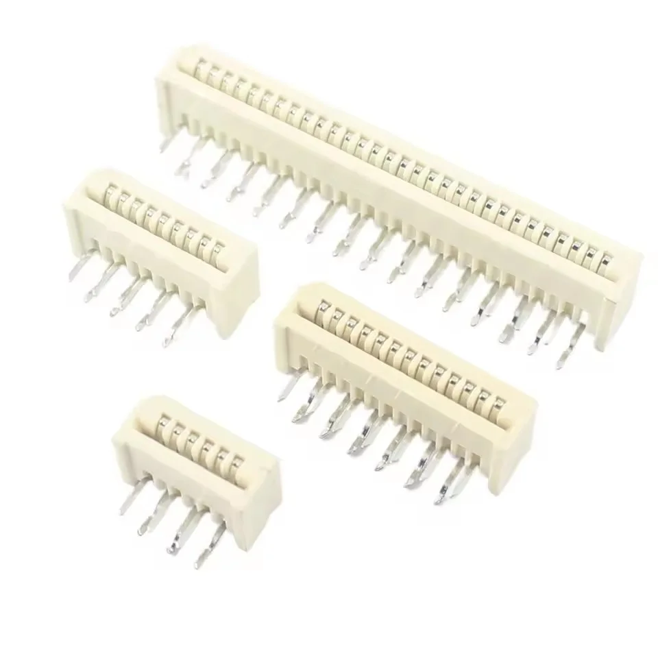 10pcs FPC FFC 1.25mm Cable Connector Right Angle Dual Row 4 5 6 7 8 9 10 11 12 13 14 15 16 18 20 21 22 23 24 25 26 28 30 32 Pin