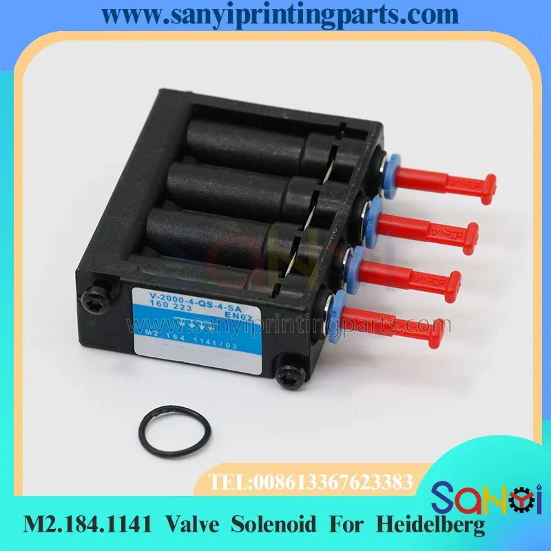 Top Quality 1 Piece M2.184.1141 Valve Solenoid V-2000-4-QS-4-SA For Heidelberg SM102 PM52 Printing Machine Parts
