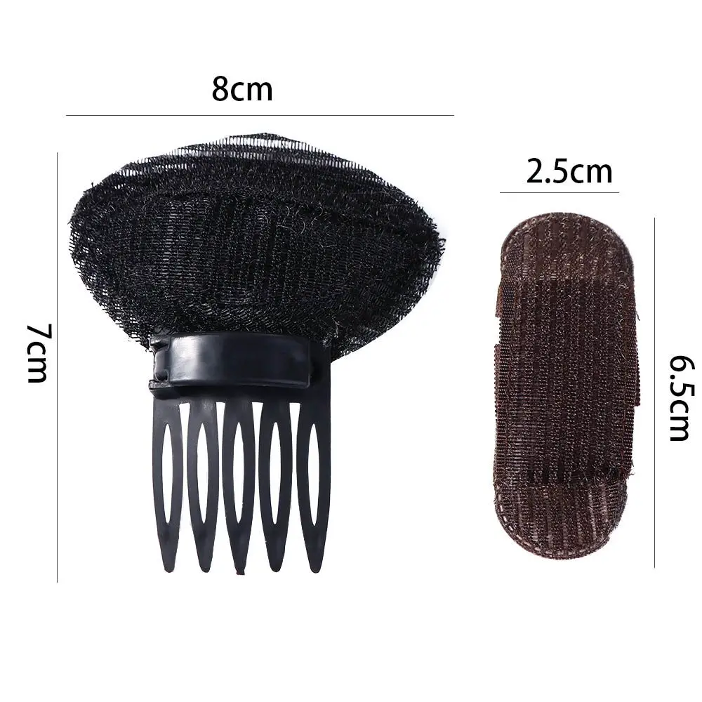 Women Natural Volume Hair Bangs Hairpin Invisible Hair Bun Clip Fluffy Hair Pad Puff Hair Cushion Sponge BB Hair Clip