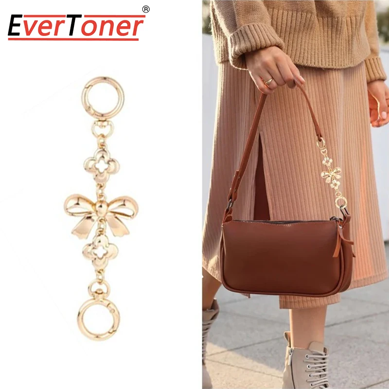 

EverToner металлическая сумка с бантом, удлинитель кошелька, сменная цепочка, аксессуары для сумки для женщин, сумка через плечо, ремни