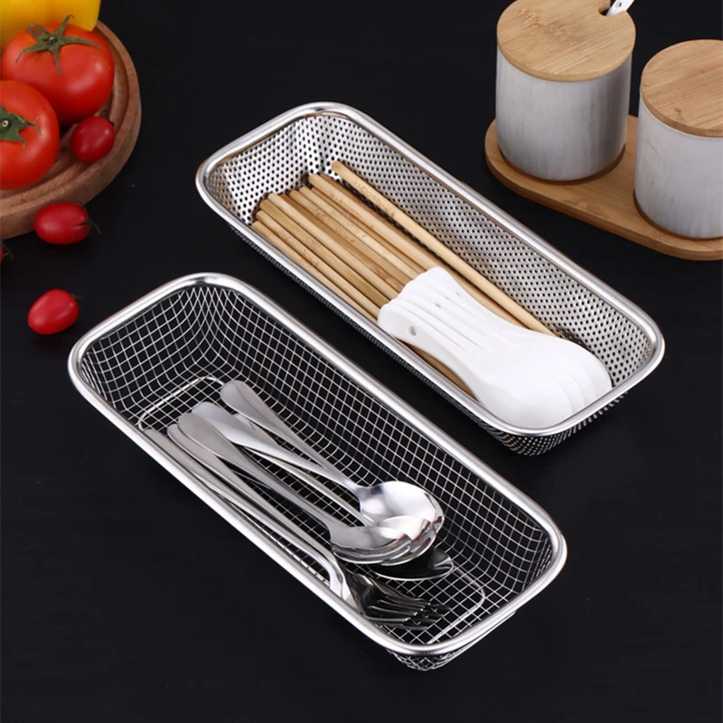 Stainless Steel Chopstick Storage Rack Cutlery Holder Knife Fork Spoon Tableware Organizer Container Kitchen Accessories