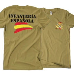 Camiseta INFANTERIA ESPAÑOLA |   Hiszpańska piechota T-Shirt 100% bawełna O-Neck z krótkim rękawem Casual Męska koszulka Rozmiar S-3XL