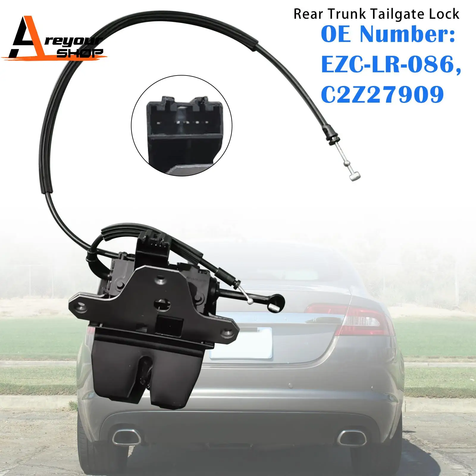 

Areyourshop Rear Trunk Tailgate Lock EZC-LR-086 C2Z27909 for JAGUAR XF I (X250) 2009-2015