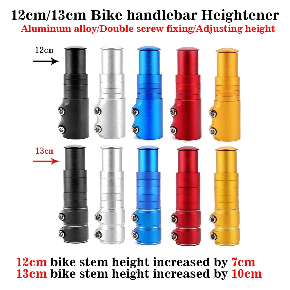 

12cm 13cm Mountain Bike Height Extender 5 Colours Handlebar Stem Increaser Bicycle Heightening Raiser Device Cycling Accessories